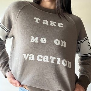 ‘Take Me On Vacation’ sweater from Wildfox